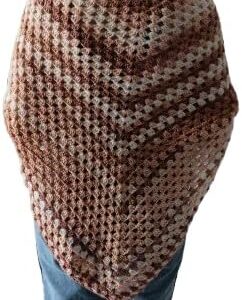 Handmade Crochet Shall Scraf in Mix Colourful Cape Shawls Wraps Granny Shall Womens Coat Sweater (XL) 185 * 130 cm As Shown شال كتف للسيدات مصنوع يدويا من خيوط الكروشيه بطول 185سم --B0DJNYFFGT