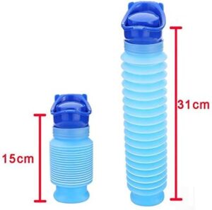 750ml Potty Training Portable Travel Cartoon Urinal Stretch Car Toilet For Boy Kids Plastic Yellow Pink Blue Color-B091CRRP94