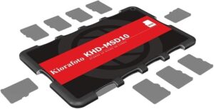 Kiorafoto Camera Accessories Memory Card Holder SD/MSD/Micro SD/TF Protector for Canon 1300d/Nikon D5300/Sony A6000 Lightweight