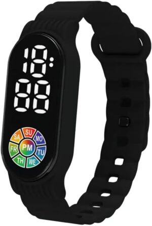 Wrist Watch Touch Control Digital Display Waterproof High Clarity Exact Time Multi-function Kids Electronic Watch DailyAccessory (As Shown)-B0DBFJ84SR