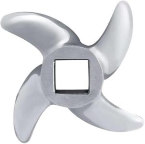 1Pcs 5# Stainless Steel Meat Grinder Blade Mincer Knife Replacement Accessories Kitchen Appliance Parts -شاهد الصورة الثانية لتأكد من المقاس قبل الشراء Center Hole 1.15Cm, Extrnl 6 Cm-B0DGGSSZM3