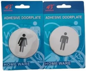 Men & Women Bathroom Indicator Board Circular Shape-B0DN9VSZ7D