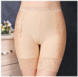 Skin, L(55kg-67.5kg) - Women Panties Seamless Safety Short Pants Women's High Waist Stretch Shorts Briefs Slimming Underwear Woman Summer Lingerie-B0BQSTB18V