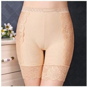 Skin, L(55kg-67.5kg) - Women Panties Seamless Safety Short Pants Women's High Waist Stretch Shorts Briefs Slimming Underwear Woman Summer Lingerie-B0BQSTB18V