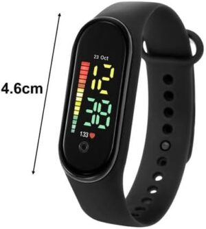 Digital Watch Kids Waterproof Led Sports Watch M12 Digital Timepiece Bluerap Calendar Wristwatch Clock (Blue)B0D69VXPT7