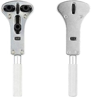 Professional Watch Wrench Screw Repair Set Kit, Watch Band Spring Bar Link Pin Adjustment, Back Case Removal Opener, Battery Cover Changing Replacement Resizing Tool-B0CRH91YFB