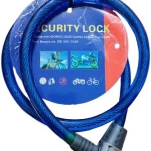 Bicycle lock Cable-locked mountain bikes General-purpose key anti-theft lock Bicycle locks Accessories 12 * 800mm multi Keys Brand: Generic