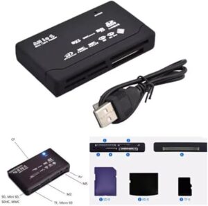 [1pc] [ Random color ] Mini Memory Cardreader All in One Card Reader USB 2.0 480Mbps Card Reader TF MS M2 XD CF Micro SD Carder Reader-B0CGZNDZQ5
