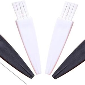 2 Pcs - Dust Removal Brush Laptop Keyboard PC Cleaning Brush Kit Small Portable Plastic Handle Brush Anti Static Brushes-B0C5M8H882
