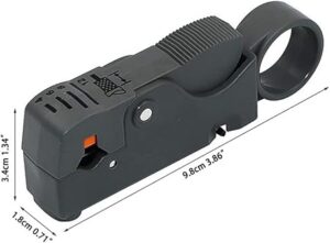 Automatic Stripping Pliers Rotary Coaxial Wire Cable Stripper Knife Wire Stripping Crimping Pliers RG59 RG6 RG7 RG11 Repair Tool-B0BRYPTGBF