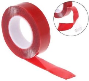 AUU 3M Red Double Sided Adhesive Tape High Strength Acrylic Gel Transparent Car Fix-B099DXXWK7
