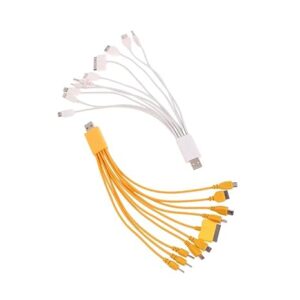 1Pcs - Usb Power 10 IN 1 Multiple Colour 10 In 1 Fast Charging Cable Type C Micro Charger Multiple Usb Charging Cord Mobile Phone Multi Usb Port Wire-B0D3WQR533