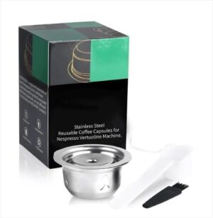 [ 1pc, 230ml - Cpsuls Stainless ] Coffee Capsule-Espresso Vertuo Capsule Pod Vertuoline Coffee Machine Reusable Coffee Filter Set-B0D4FG46CW