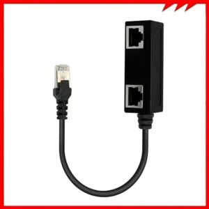 1Pcs -3 In 1 RJ45 Splitter LAN Ethernet Network RJ45 Connector Extender Adapter Cable for Networking Extension 1 Male To 2 Female-B0DKQC937F