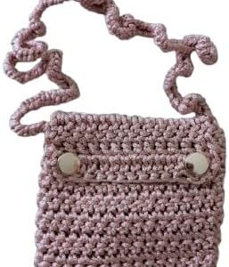 41ibSJtc69L._AC_ 20x17 CM Mobile Handmade Crochet Crossbody Bag as Shwon in Pic, 290 G - شنطة تليفون كروس كروشيه صناعة يدوية 20/17 سم مقاس تقريبي - اللون درجات البيج كما بالصورة-B0DMMJ15QW