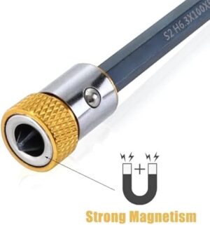 [ 1 Pieces - Random Color ] 6.35mm Universal Magnetic Ring Alloy Screwdriver Bits Anti-corrosion Strong Magnetizer-B0CR4F89BB
