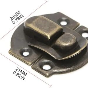 41lyLKmWNzL._AC_SY450_ Very Small 10Pcs Antique Lock Wooden Jewelry Box Decorative Padlock 20x21mm Metal Hasps Latch With Screw Vintage Furniture Hardware-B0CT65Y3YX