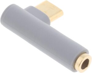 USB C Audio Converter to 3.5mm from MiMarket Store, Male Microphone to Female - Grey-B0DLJ69SWR