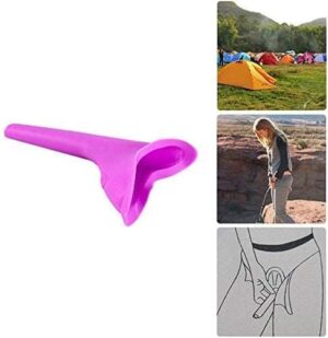 Female, Ladies Portable Reusable Urination Device Kit for Women – Aarubi Urinal Funnel, Drawstring Bag and Disposable Flushable Toilet Seat Cover X 10. For Office, Travel, Camping and Hiking (1pcs)-B0BSFZSM54