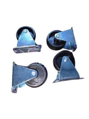 عدد 4 قطع عجلات دوارة ، عجلات متوسطة ،اتجاة واحد للاثاث وتحريك الاثاث للامام والخلف فقط طول القاعدة 5 سم - قطر العجل 3.5 سم- B0CGXVX6ZG