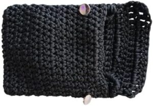 18x16 CM Mobile Handmade Crochet Crossbody Bag -B0DLV3WXGM