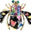 Unisex Enamel Bee Brooches Insect Brooch Pin Cute Small Badges Fashion Jewelry Wholesale Women and Men Jewelry hot (ER02)-B0D3BY64TG