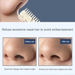 3 Pcs - Portable Manual Nose Hair Trimmer Washable for Men and Women with Storage Box Waterproof Double Head Nose Hair Removal-Random Color-B0DMYHJ9DL