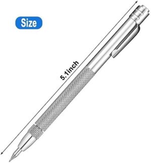 [ 2 Pcs-12.8Cm +12 Pin] Diamond Scribing Pen Tungsten Carbide Tip Carbide Engraving Pen Tungsten Carbide Nib Stylus Pen For Glass Ceramic Metal Hand Too-B0CN3W6236