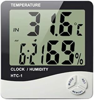 Clock and Thermometer and scale for temperature and humidity item No 439 - 1-B091GRHLXQ