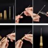 [Set 01] Leather Sewing Kit DIY Leather Sewing Awl Needle With Copper Handle Set Leather Canvas Tent Shoes Repairing Tool W/Nylon Thread-B0CK1F8D4M