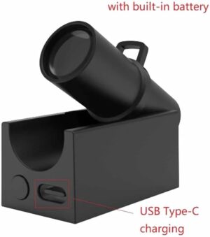 1pcs - Earth Or Moon Projection Lamp Star Projector Planet Projector Background Atmosphere Led Night Light for Kids Bedroom Wall Decor (Moon)-B0CWPRLG8T