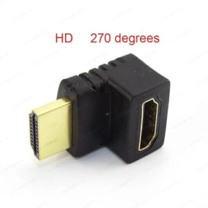 HDMI-compatible Cable Connector Adapter 270 90 Degree Angle Male to Female Converters for 1080P HDTV Cable Adaptor Extender (90 Degre)-B0DGGGVGB5