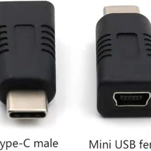 1PCs - Mini USB Female To Type C Male Adapter Mini T Type Female To Data Cable Charging Adapter-B0DDHCBHGF