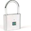 Smart Fingerprint Padlock Waterproof USB Rechargeable Fingerprint Lock Anti-Theft Security Lock for Luggage Door Cabinet-B08YNRVSYQ