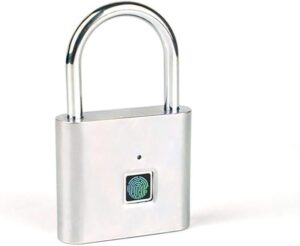 Smart Fingerprint Padlock Waterproof USB Rechargeable Fingerprint Lock Anti-Theft Security Lock for Luggage Door Cabinet-B08YNRVSYQ