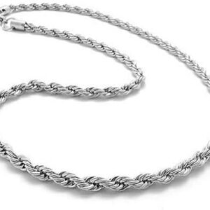 41yDUCB-toL._AC_SX466_ Fashion Women's Men's 925 Sterling Silver Twist Chain Necklace - Only Chain-B0DLHP6WVL