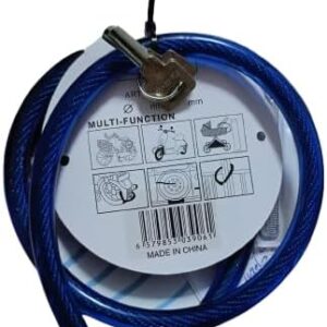 Bicycle lock Cable-locked mountain bikes General-purpose key anti-theft lock Bicycle locks Accessories 12 * 800mm multi Keys Brand: Generic