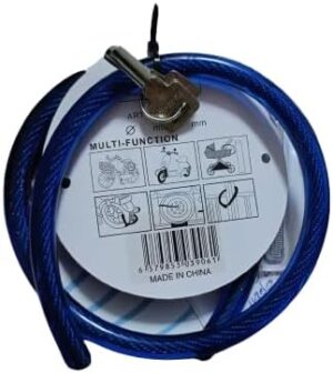 Bicycle lock Cable-locked mountain bikes General-purpose key anti-theft lock Bicycle locks Accessories 12 * 800mm multi Keys Brand: Generic