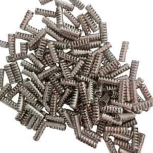 51-WtZ3ik4L._AC_SY550_ 30pcs End Caps for shoelaces, laces and wide strings Spring Cord Locks Plastic End Stopper Dual Holes Toggle Fastener Rope End for Drawstrings, Shoelaces, Tent, Tie-Downs, Silver Tone Brand: Generic