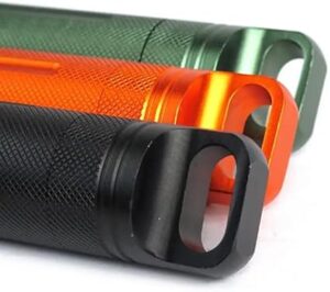 EDC waterproof hike box capsule Survive seal holder storage camp medicine match pill outdoor dry bottle trunk Container case 7.85 * 2.85Cm (Green)-B0DLTGFV11