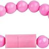 -Micro USB Cable Beads Bracelet Charging Sync Data Phone Charger for Andriod V8 - (Pink)-B091D21KJ2