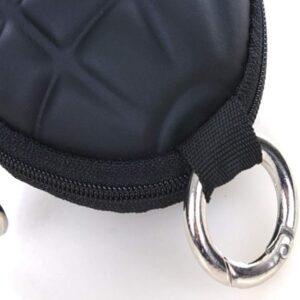 [11 * 6 * 5CM - 1Pcs] Keychain holder Small Tactical EDC Pouch Wallet Bag Portable Key Coin Purse Waist Fanny Pack with Hook Earphone Bag Mini Key Holder Pouch for Hunting (Silver)-B0DCPPJ51D