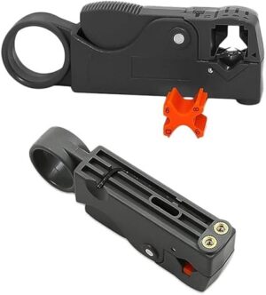 Automatic Stripping Pliers Rotary Coaxial Wire Cable Stripper Knife Wire Stripping Crimping Pliers RG59 RG6 RG7 RG11 Repair Tool-B0BRYPTGBF