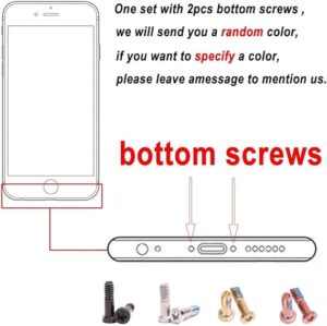2set Full Screw Set ForiPhone [ 2set for XSMax ] Mobile Accessories Inner Bottom Complete Screws Repair Parts-B0CL7FRCSH