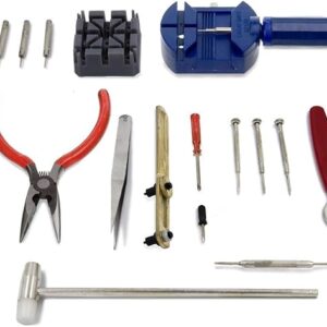 513gNHX+cYL._AC_SX522_ 16 pcs Watch Repair Tool Kit Watch Back Case Spring Bar Remover Opener Set Fix Pin Link Remover -B091BT6XK3