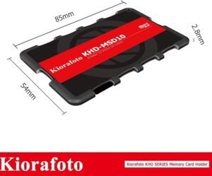 Kiorafoto Camera Accessories Memory Card Holder SD/MSD/Micro SD/TF Protector for Canon 1300d/Nikon D5300/Sony A6000 Lightweight