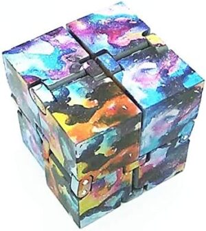 Infinity Cube Fidget Toy For Kids And Adults, Relieve Stress & Anxiety Cool Hand Mini Toy, Kill Time Toys Infinite Cube Watercolor-B098V1XKN7
