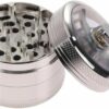 2 Inch Hand Crank Grinder, Portable Grinder with Clear Top Cover, 4 Layers Silver Grinder with Handle-B0DM98JQML