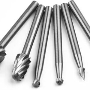 6Pcs HSS Routing Router Drill Bits Set Milling Cutter Rotary Burr Tool CNC Engraving Abrasive Tools Wood Metal Milling Cutter-B0CL542YWP