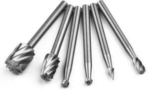 6Pcs HSS Routing Router Drill Bits Set Milling Cutter Rotary Burr Tool CNC Engraving Abrasive Tools Wood Metal Milling Cutter-B0CL542YWP